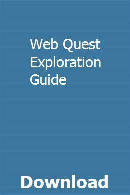 Web Quest Exploration Guide Answers Energy