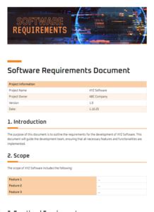 Read Online Web Application Requirements Document Template 