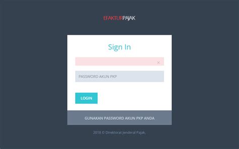 WEB EFAKTUR LOGIN - e-Faktur | Login