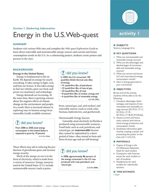 Download Web Quest Exploration Guide Answers Energy 