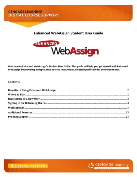 Download Webassign Student Guide 