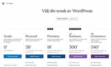 webbplats wordpress