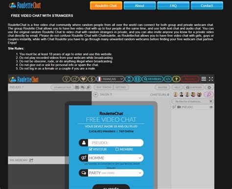 webcam roulette chat