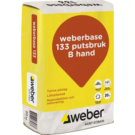 weberbase 133 putsbruk B hand - Weber Saint-Gobain Sweden AB