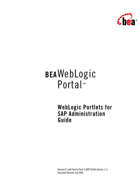 Download Weblogic Portal Administration Guide 