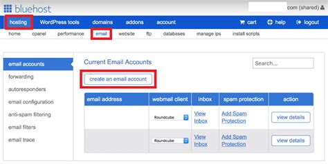 Webmail Login Bluehost