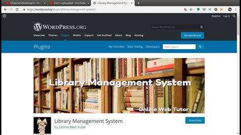 website baker library admin