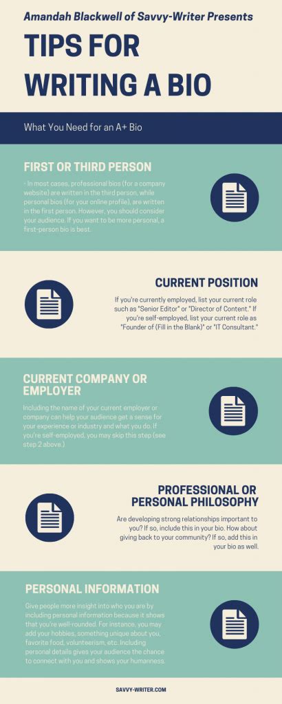 website biography writing tips and tricks