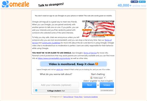 Website Like Omegle