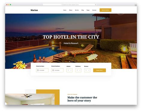 website templates html and css for hotels