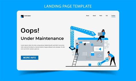 website under maintenance message template Archives Free PSD Design Download All