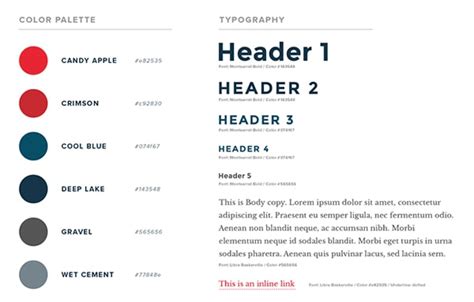 Read Website Style Guide Example 