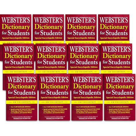Websters Dictionary For Students Websters Thesaurus For Students