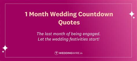 Wedding Countdown Quotes