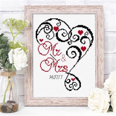 wedding cross stitch patterns printable