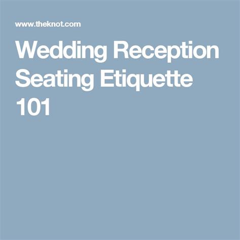 Wedding Reception Protocol