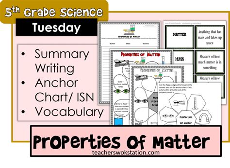 Week 2 Science Lessons Properties Of Matter 5th Properties Of Matter Activities 5th Grade - Properties Of Matter Activities 5th Grade