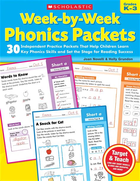Week By Week Phonics Packets 30 Independent Practice Packets That Help Children Learn Key Phonics Skills And Set The Stage For Reading Success