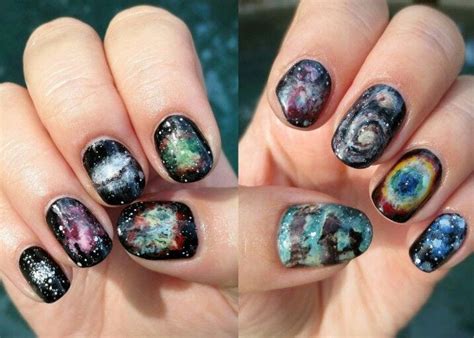 Weekend Diversion Space Amp Science Nail Art Medium Science Nail Art - Science Nail Art