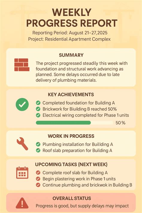 Weekly Progress Report Campbell