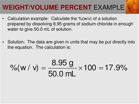 Read Weight Volume Solution 