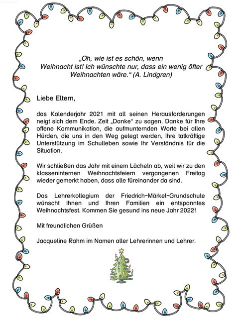 weihnachtsgrüße eltern grundschule