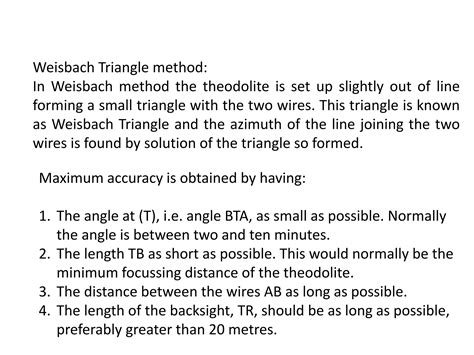 Weisbach Triangle Method Of Surveying Ranguy