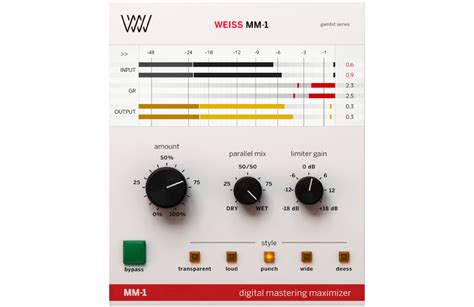 Weiss M11 Mastering