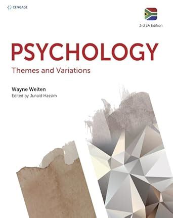 Weiten Themes And Variations 3rd Canadian Edition