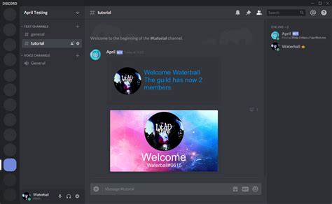 Welcome Message Template Discord