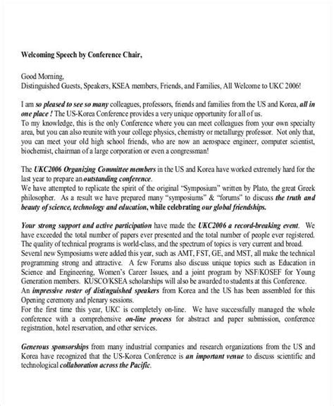 Welcome Speech Sample For Customer Meet