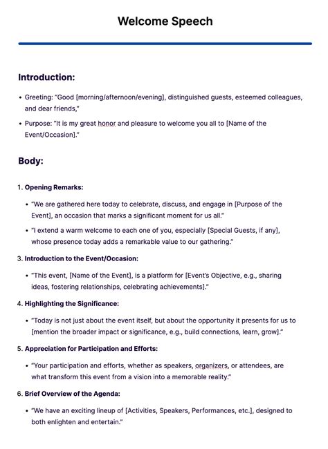 welcome speech samples tradeshow