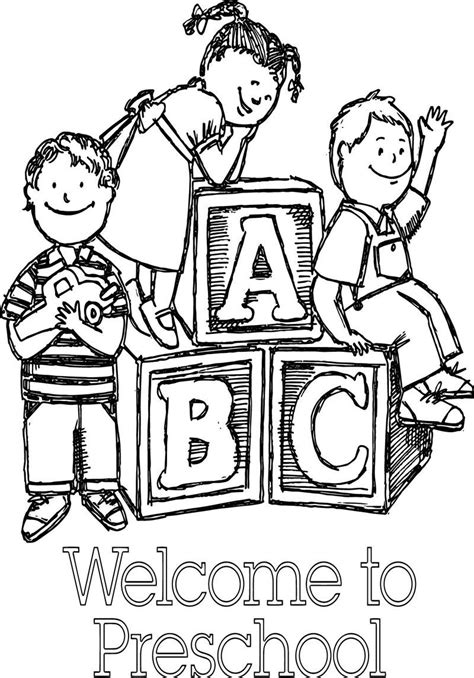 Welcome To Kindergarten Coloring Pages   Christmas Coloring Pages For Preschool Kindergarten First - Welcome To Kindergarten Coloring Pages