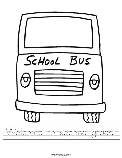 Welcome To Second Grade Worksheet Twisty Noodle Welcome Ot Second Grade Worksheet - Welcome Ot Second Grade Worksheet