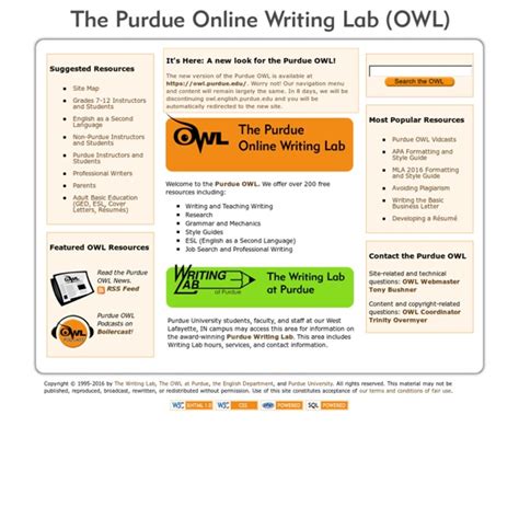 Welcome To The Purdue Online Writing Lab Writing Resources For Students - Writing Resources For Students