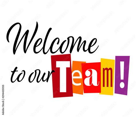 Welcome To The Team Clip Art To Copy