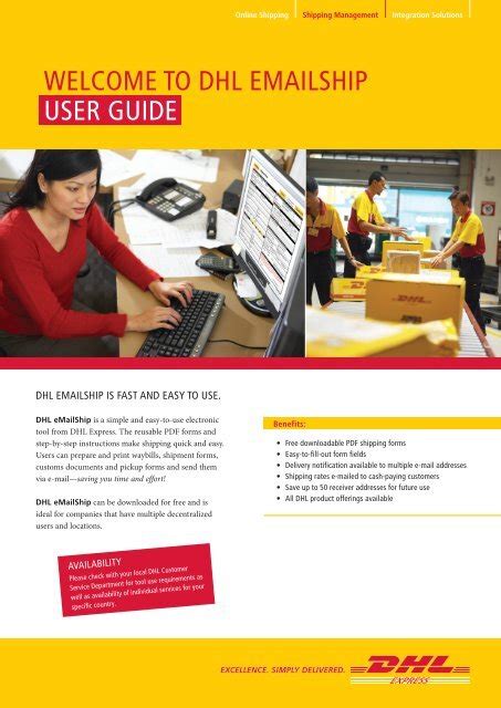 Full Download Welcome To Dhl Emailship User Guide 