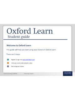 Read Welcome To Oxford Learn 