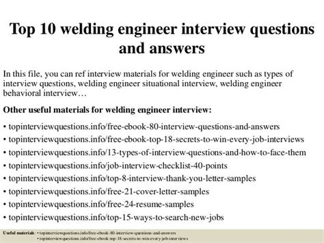 Read Online Welding Job Interview Question 