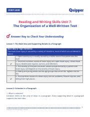 well read3 answer key
