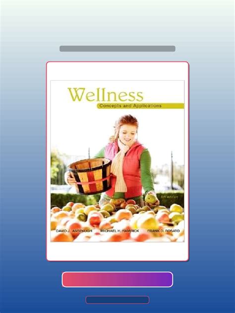 wellness concepts and applications edition eighth