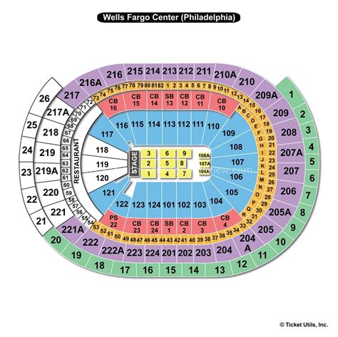 Wells Fargo Philly Seating Chart