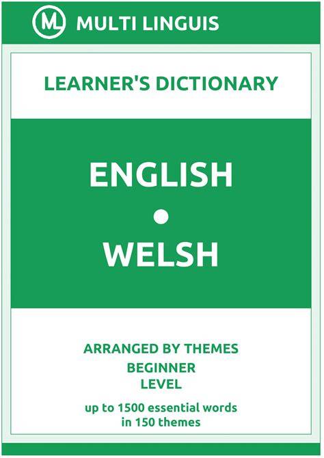 Welsh Learner S Dictionary The Geiriadur Y Dysgwyr
