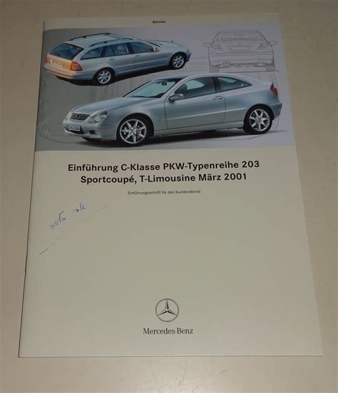 werkstatthandbuch mercedes c w203 kaufen