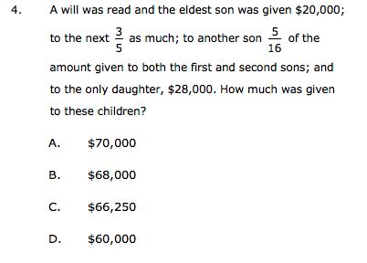 West B Math Practice Test