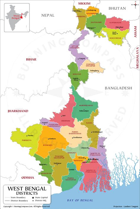 West Bengal Map Pdf