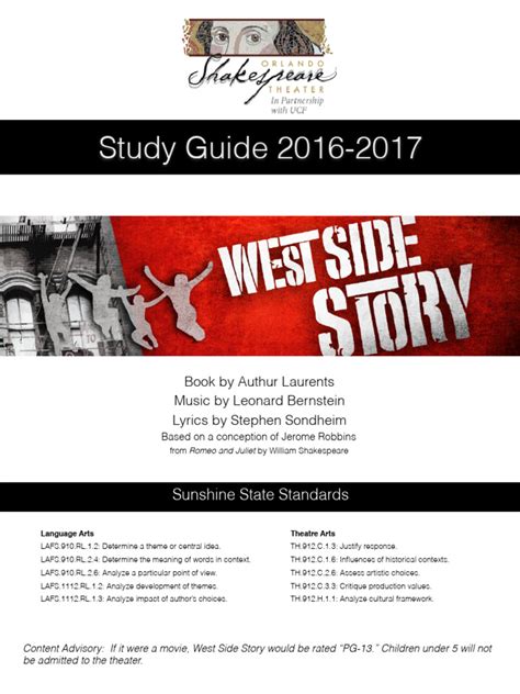 West Side Story Study Guide Answer Key