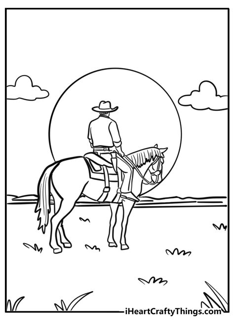 western coloring sheets
