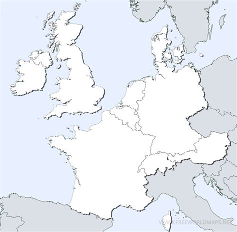 Western Europe Maps Blank Clock Faces Ks1 - Blank Clock Faces Ks1