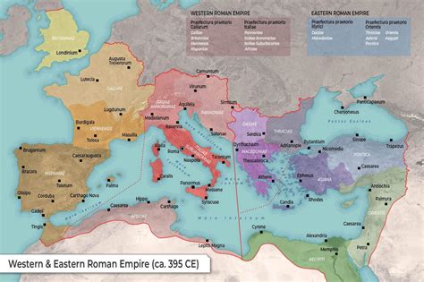 Western Roman Empire Map